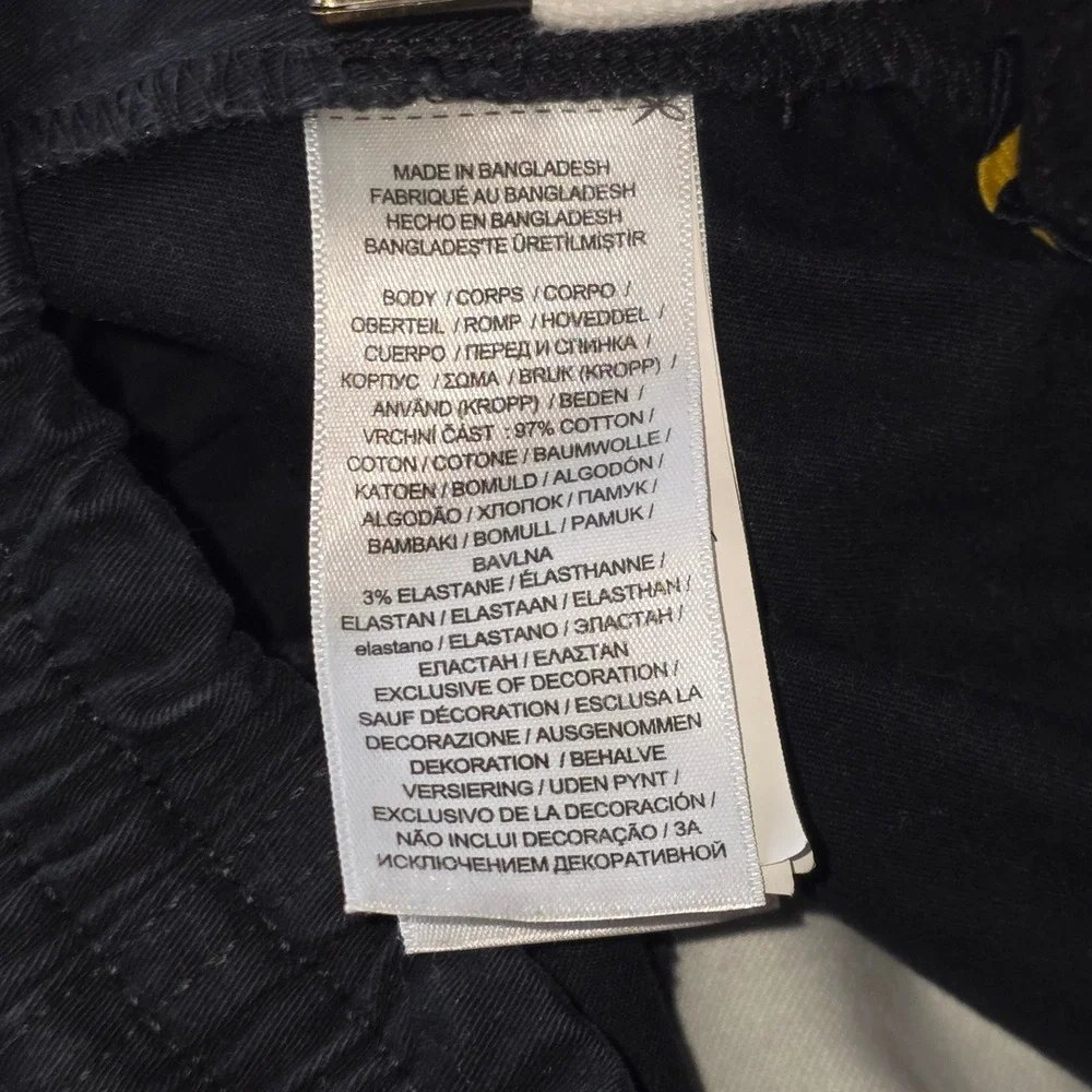 Polo Ralph Lauren Prepster Shorts Men 3XB Black Stretch Drawstring Elastic Waist